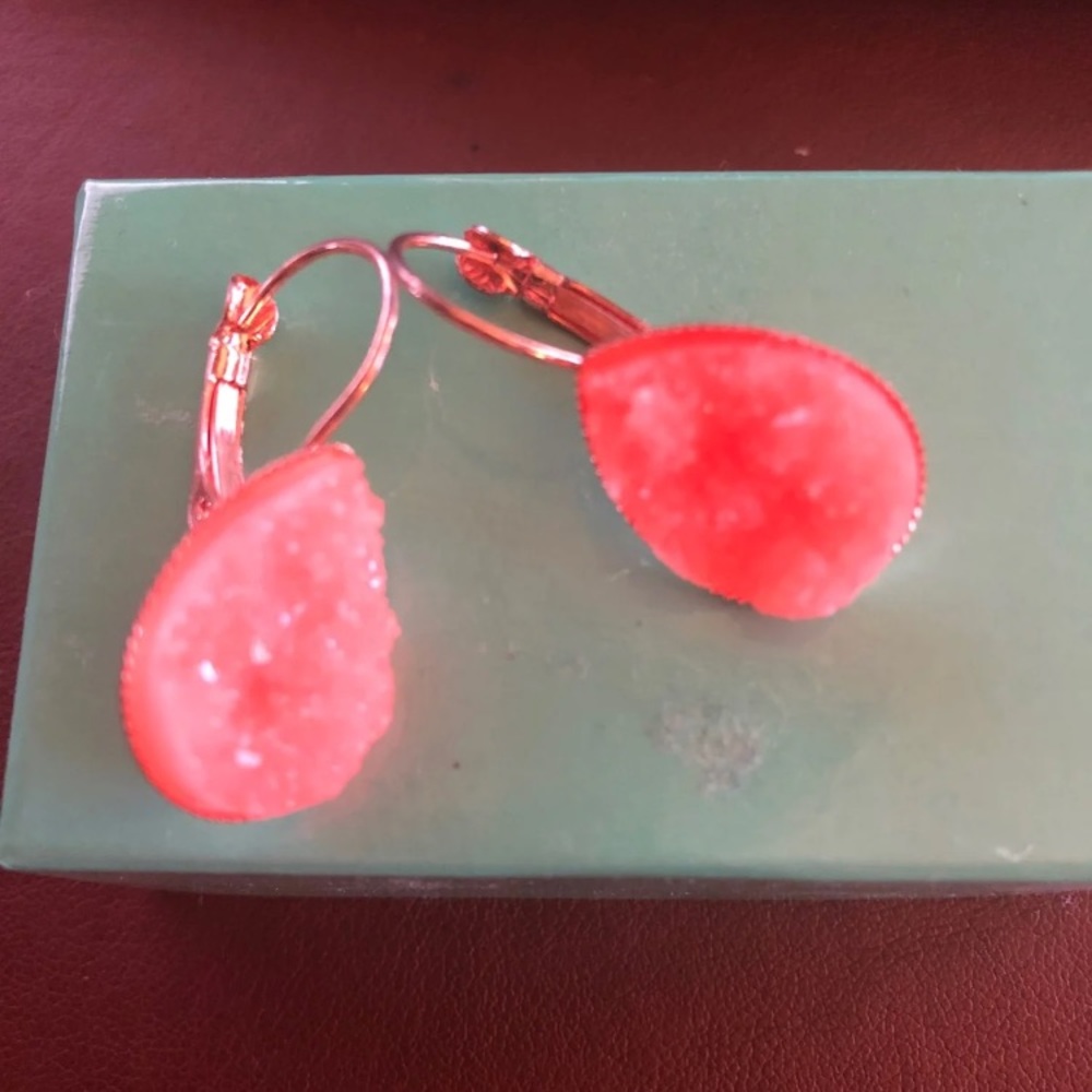 Meccafox Rose Gold Dangle Earrings - Picture 5 of 5